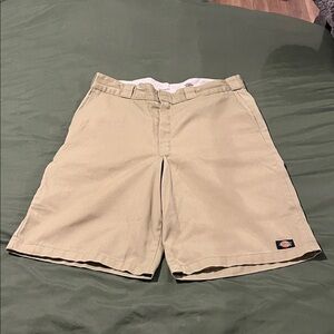 Dickies Men's Khaki Flat Front Shorts